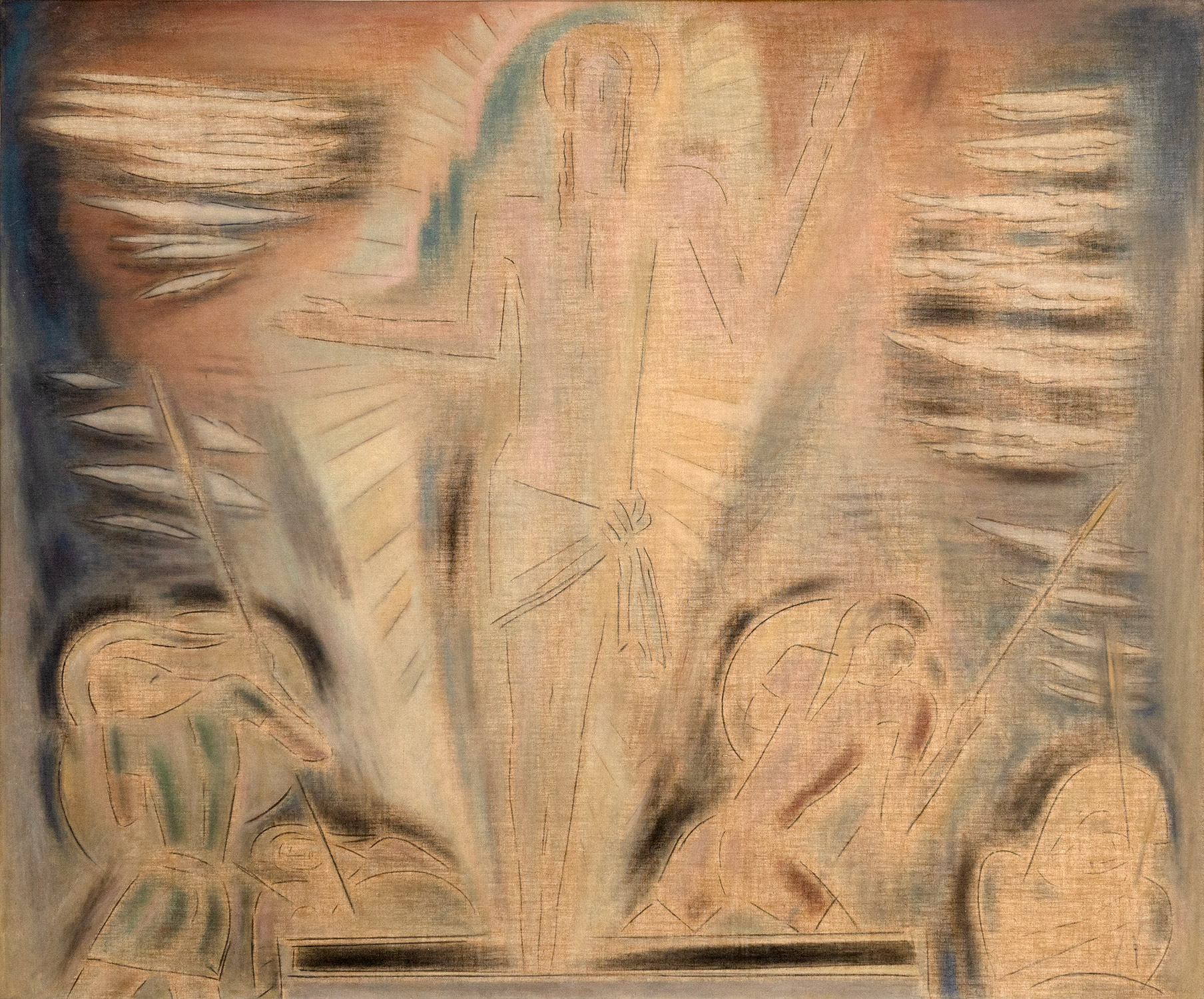 Konstantinos Parthenis, The Resurrection, oil on canvas, 125 x 150 cm