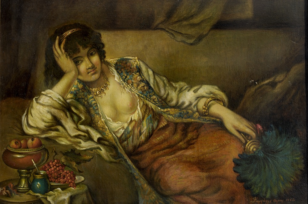 5.Το Κορίτσι με τη Βεντάλια, 78x100cm, λάδι σε καμβά
