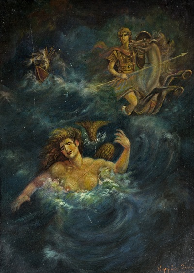 6. Λόγια της Πλώρης, 48×40 λάδι σε καμβά